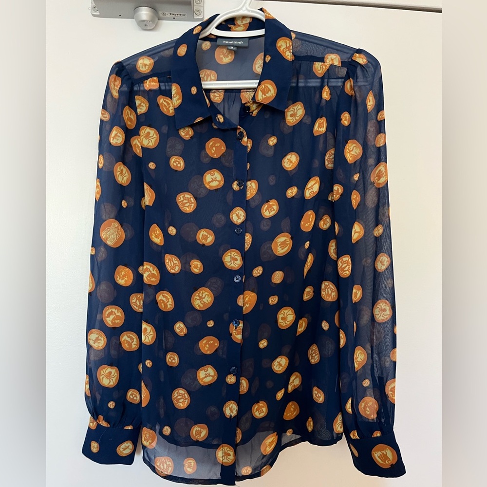 ModCloth Pumpkin Blouse